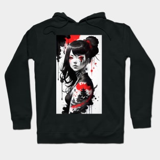 Japan Ink Style Women Hoodie